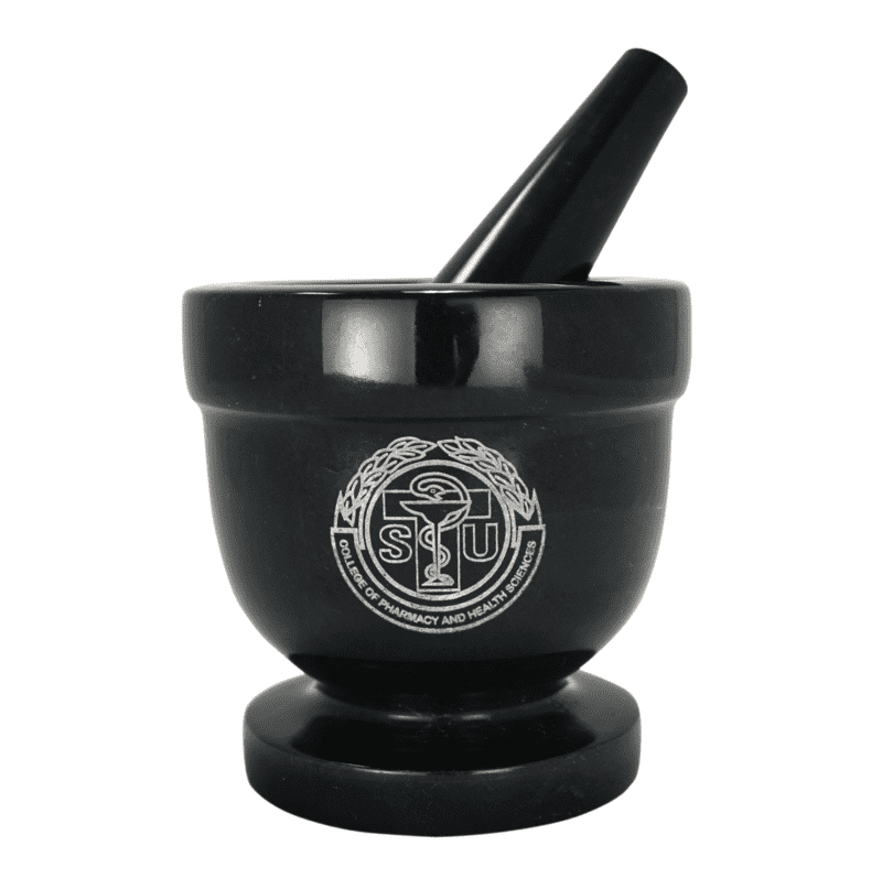 Personalized Smooth Black Marble Mortar & Pestle ~ Grayson - Personalized Engraved Gifts