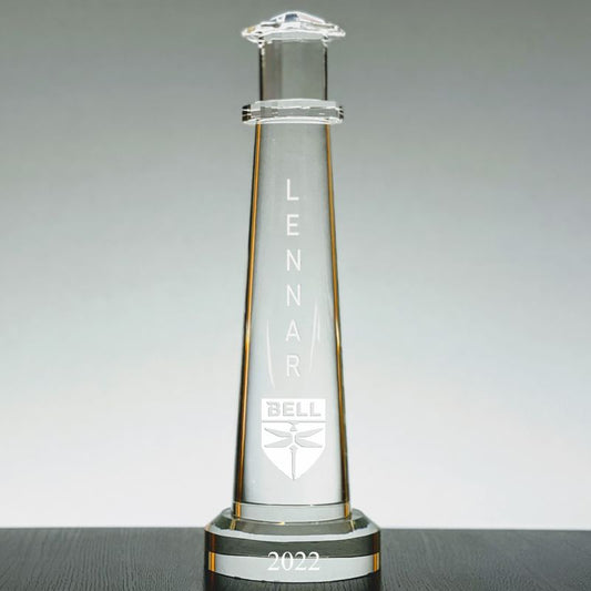 18 Inch Crystal Lighthouse Engraved, The Cape Hatteras - Personalized Engraved Gifts