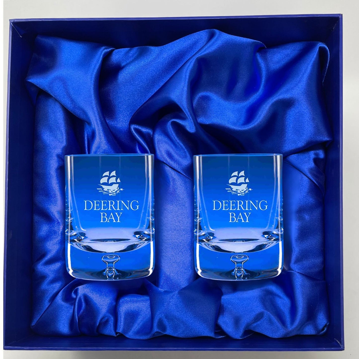 Blue preesntation box for bubble glasses