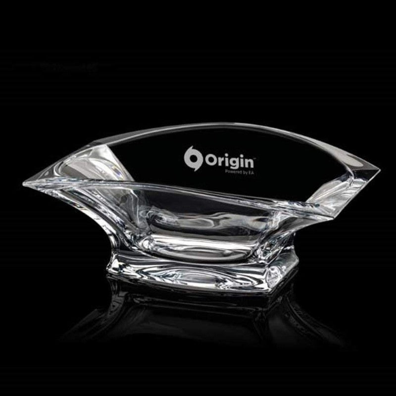 Engraved Award Style Crystal Bowl ~ Willa - Personalized Engraved Gifts