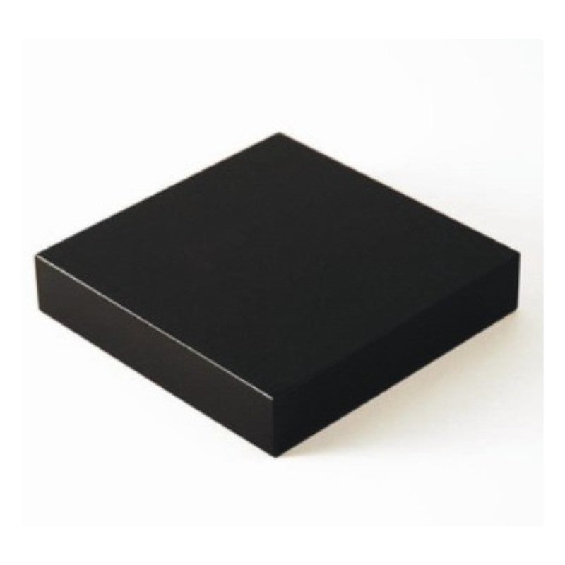 Engraved Black Low Square Crystal Base - Base 1 - Personalized Engraved Gifts