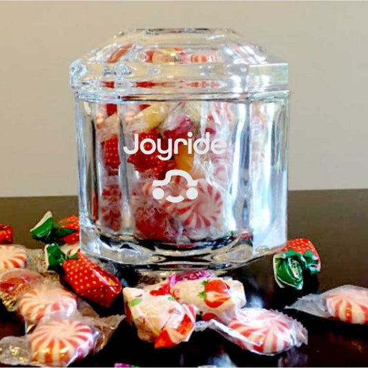 Engraved Candy Dish with Flat Top Lid ~ Minty - Personalized Engraved Gifts