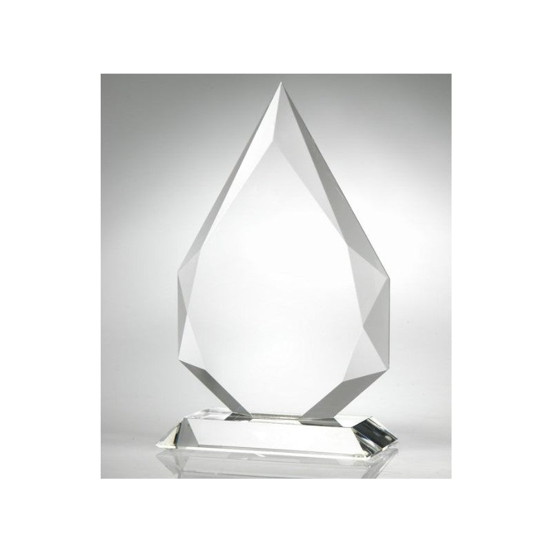 Engraved Crystal Flame Apex Award - Theo - Personalized Engraved Gifts