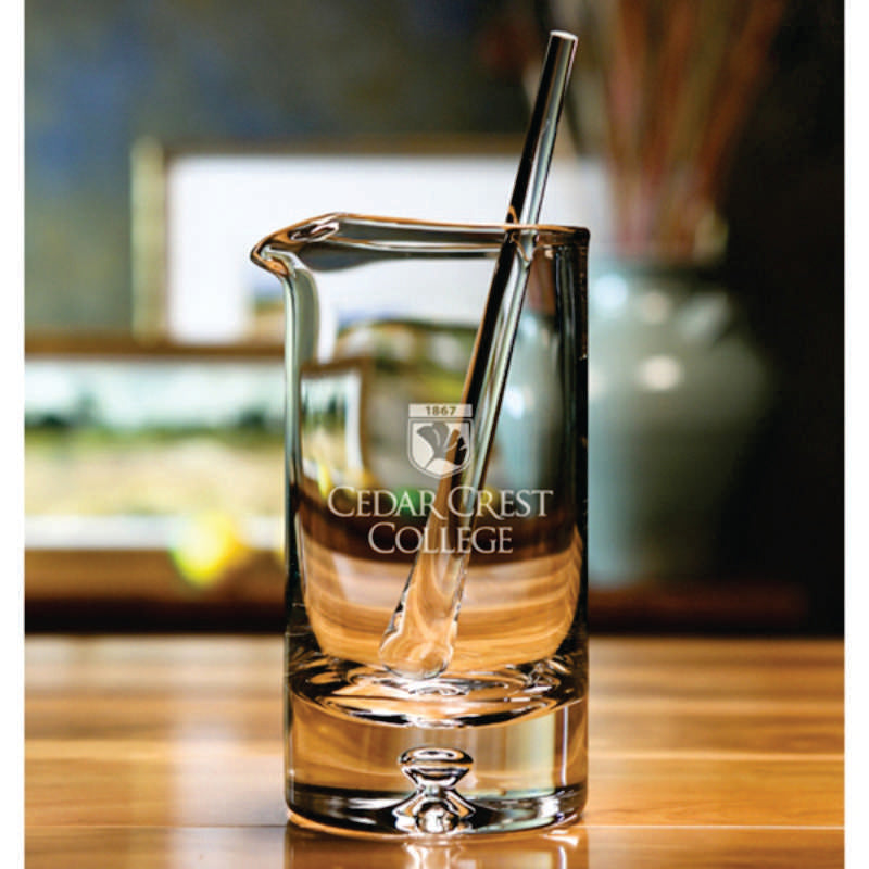 Engraved Glass Cocktail Mixer