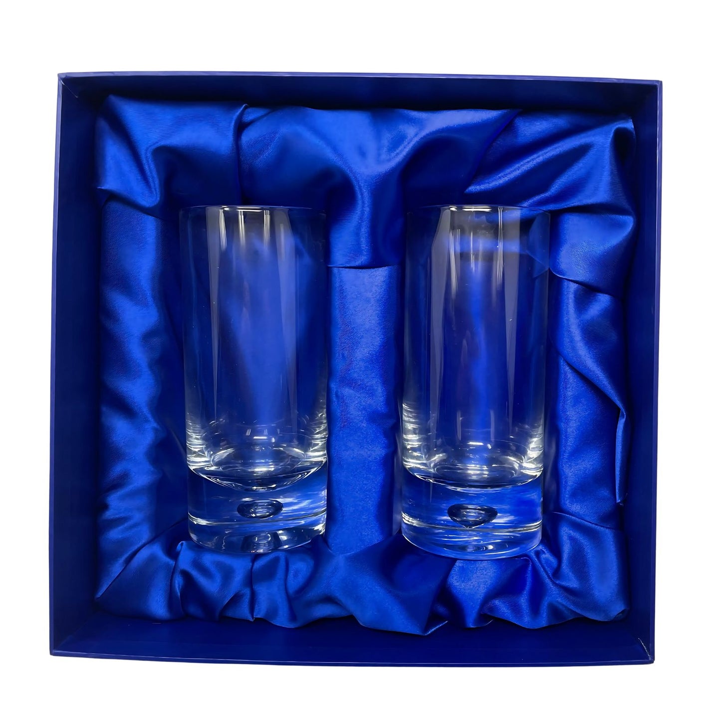 Crystal Glasses with Distinctive Bubble Base ~ Hiball Hurley