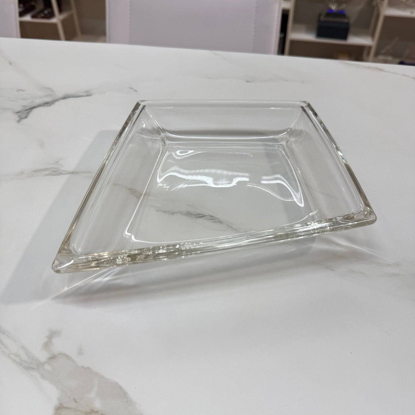 Cuenco para premios de cristal grueso grabado ~ Annecy