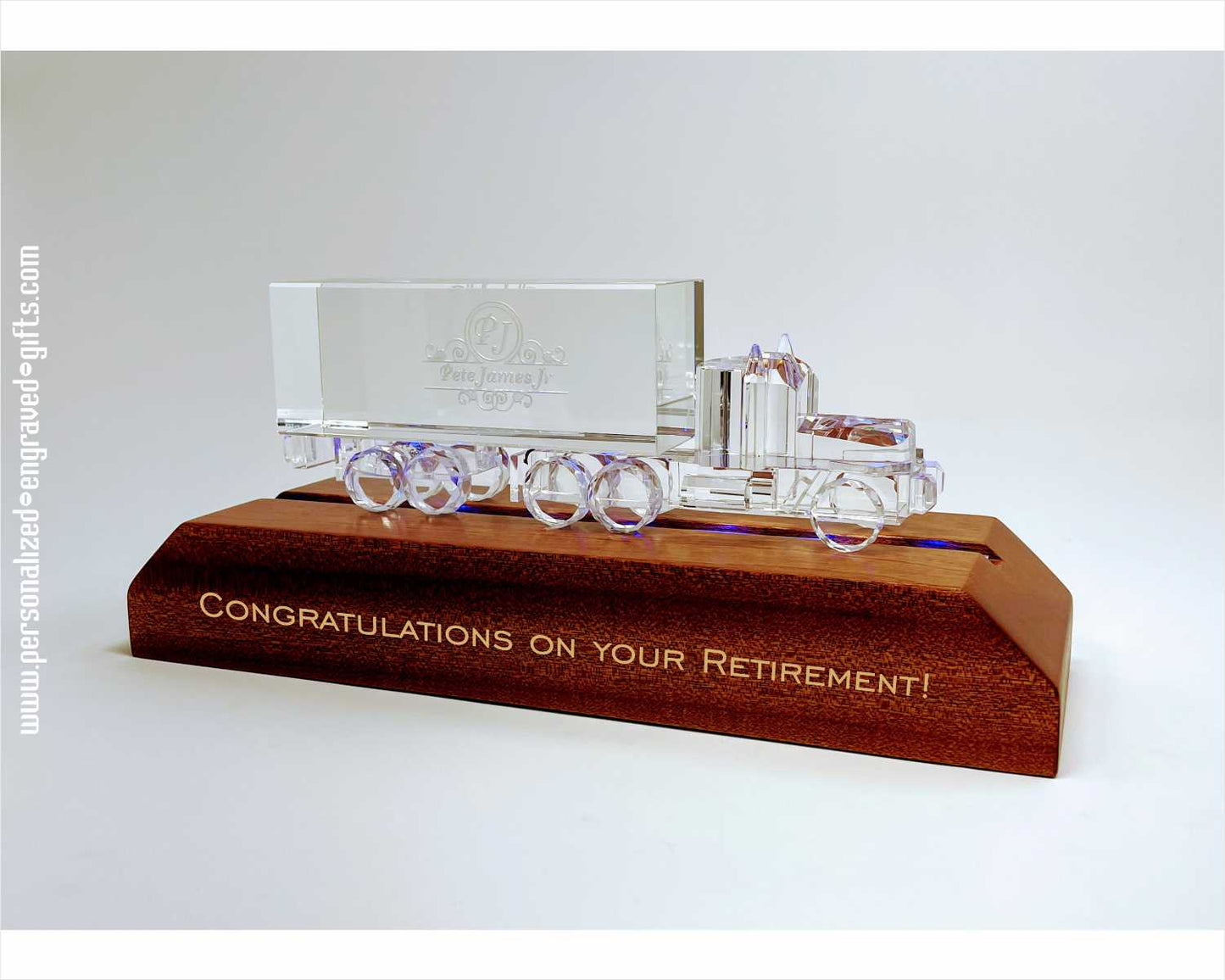 Engraved 18 Wheel Wheel Semi Truck - Personalized Engraved Gifts