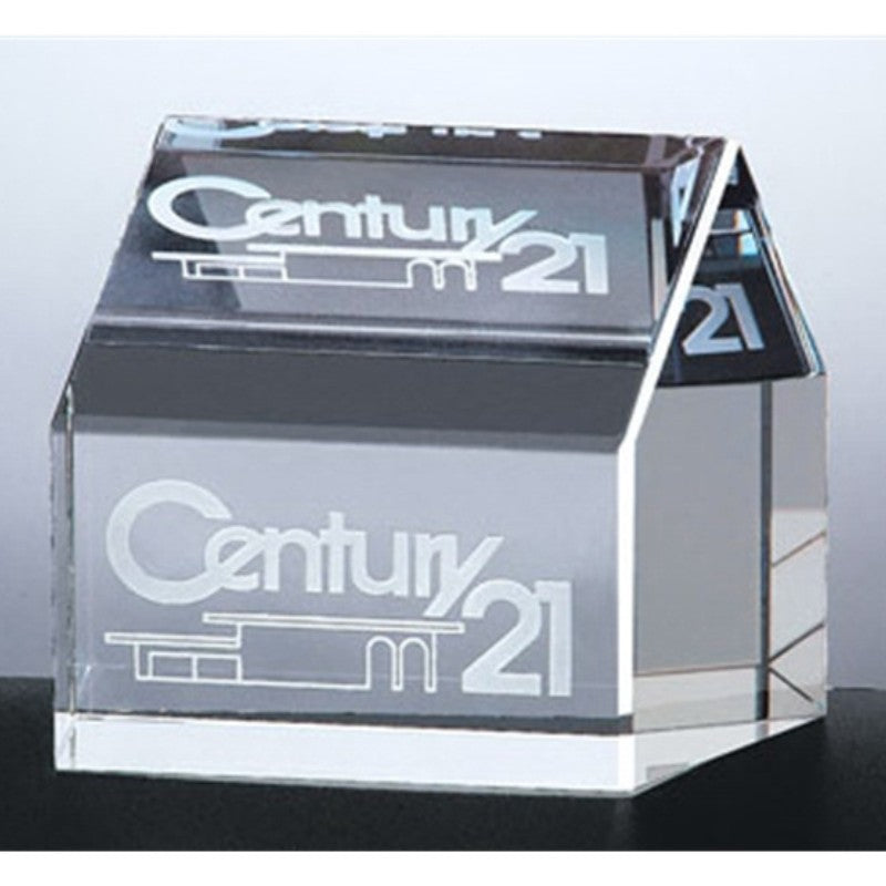 Real Estate Personalized Crystal Paperweight Award - Personalized Engraved Gifts
