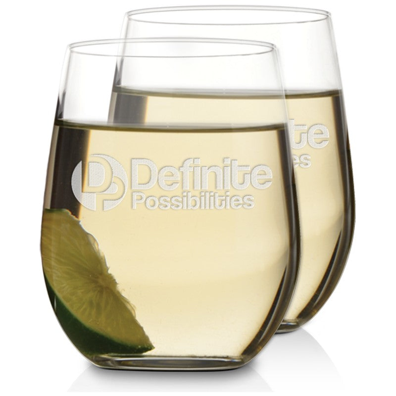 Riedel O Viognier/Chardonnay Stemless Wine Glasses Set of Two - Personalized Engraved Gifts