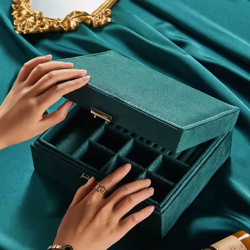 Cancan Velvet Personalized Jewelry Box Organizer