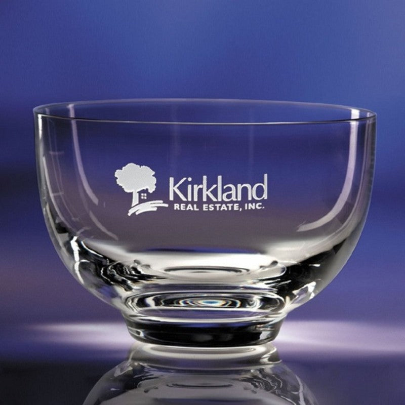 Sparkling Personalized Glass Bowl ~ Très Chic - Personalized Engraved Gifts