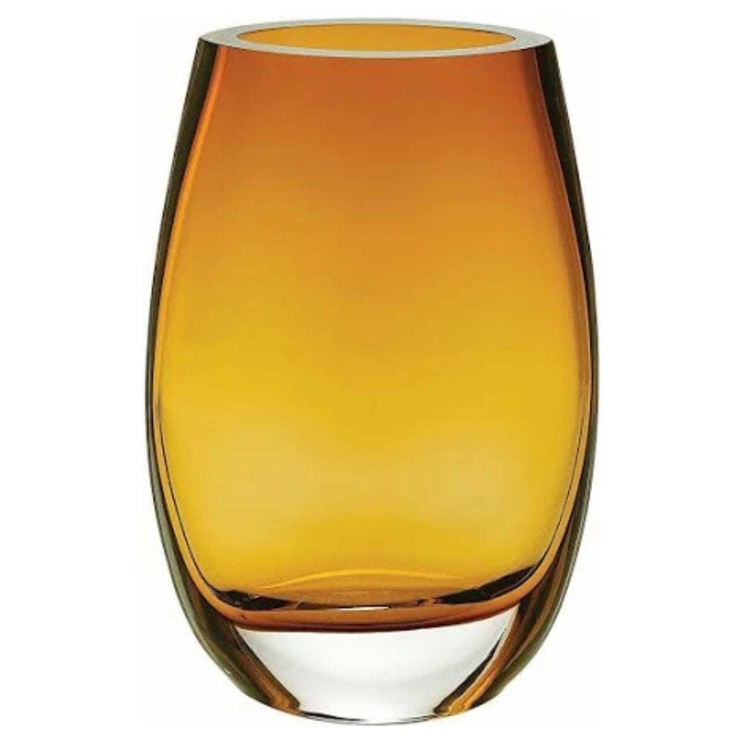 Amber Art Glass Vase ~ Autumn Caramel