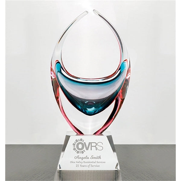 Cesta de cristal personalizada con forma de cesta de cristal - Simone