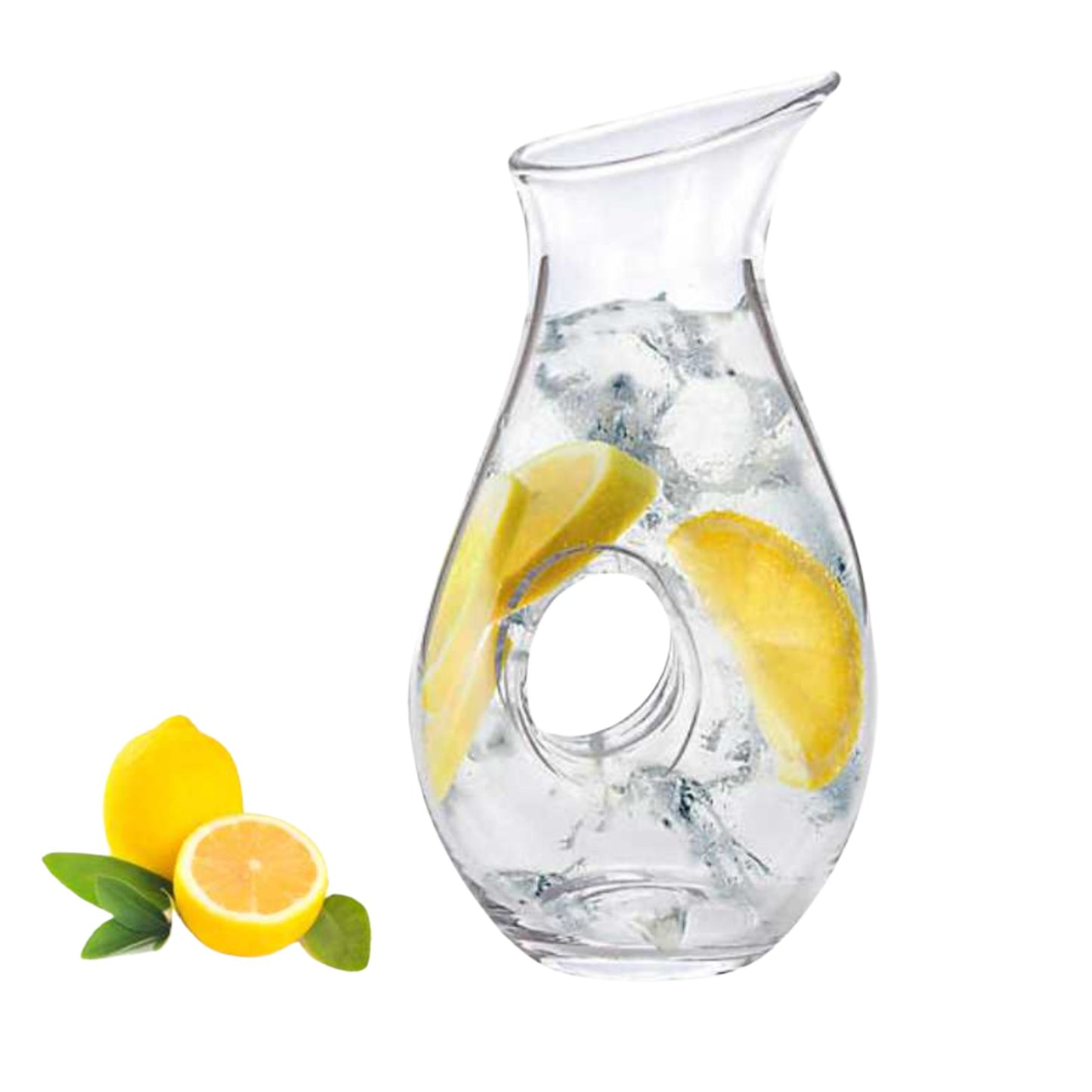 glass carafe easy pour with built in handle