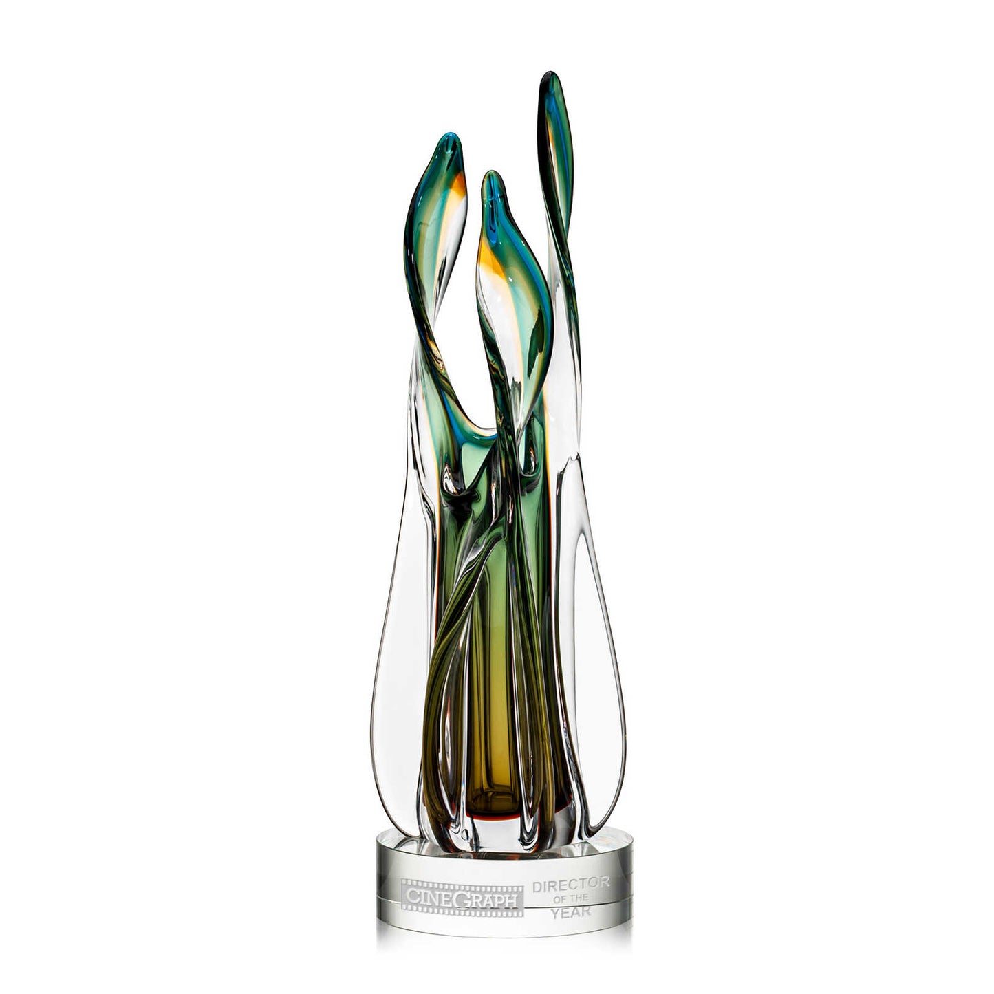 Centre de table en verre d'art personnalisé de grande taille Prix Pompeo