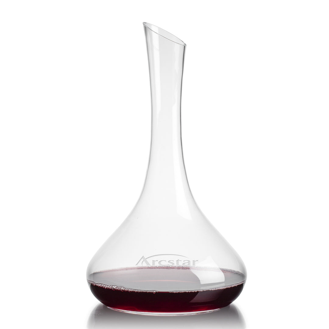 Elongated Neck Lead-Free Crystal Carafe ~ Gironde - Personalized Engraved Gifts