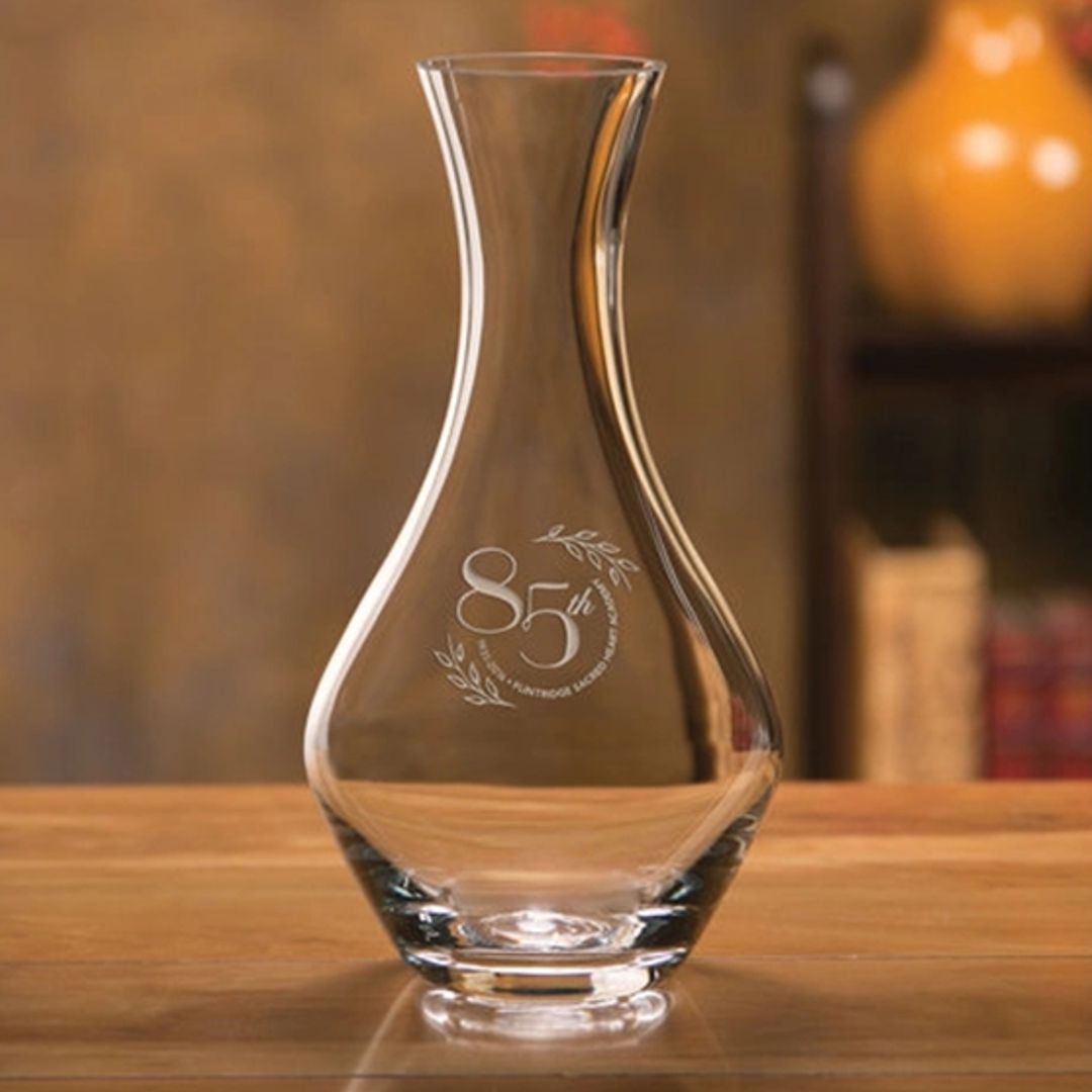 Personalized Non-Lead Crystal Wine Carafe / Decanter ~ 32 oz Volpe - Personalized Engraved Gifts