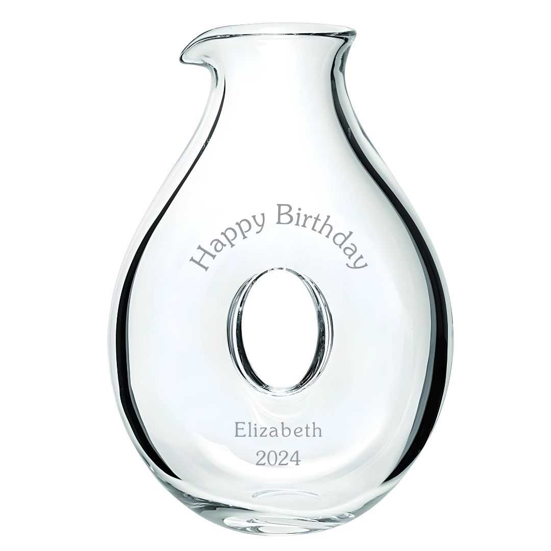 Engrave your Best Wishes in this ~ Doughnut Carafe - Personalized Engraved Gifts