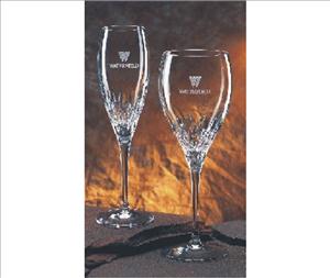 Engraved Crystal Nuance Flutes & Wine Glasses (Set of 2) engraved with your text - Personalized Engraved Gifts