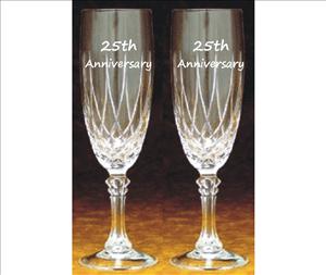 Engraved Crystal Flutes (Set of 2) - Massalia - Personalized Engraved Gifts