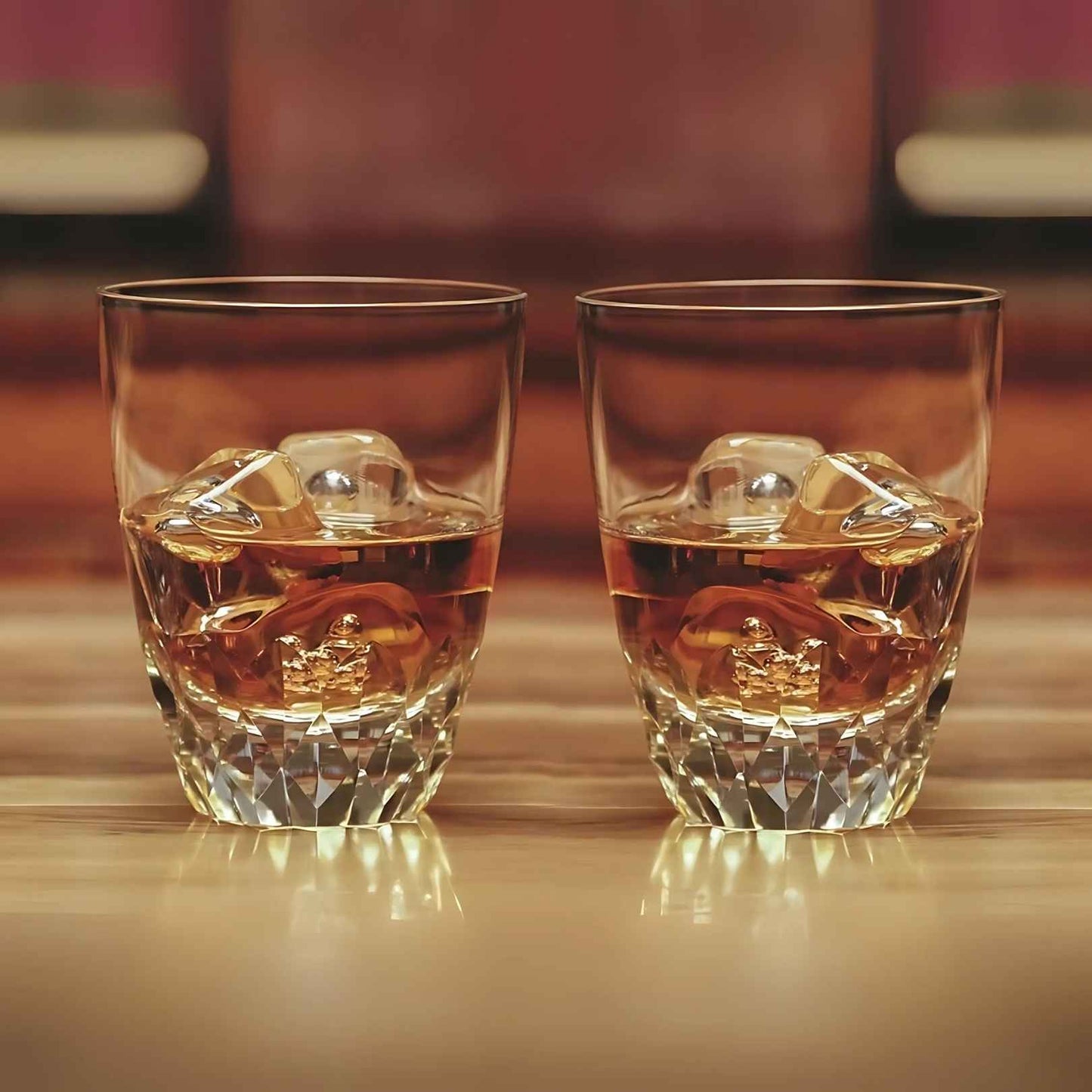Vasos de whisky DOF cónicos de cristal (juego de 2) ~ Primo
