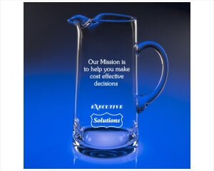 Engraved Extra Large Crystal Tankard Pitcher ~ Glenwood - Personalized Engraved Gifts
