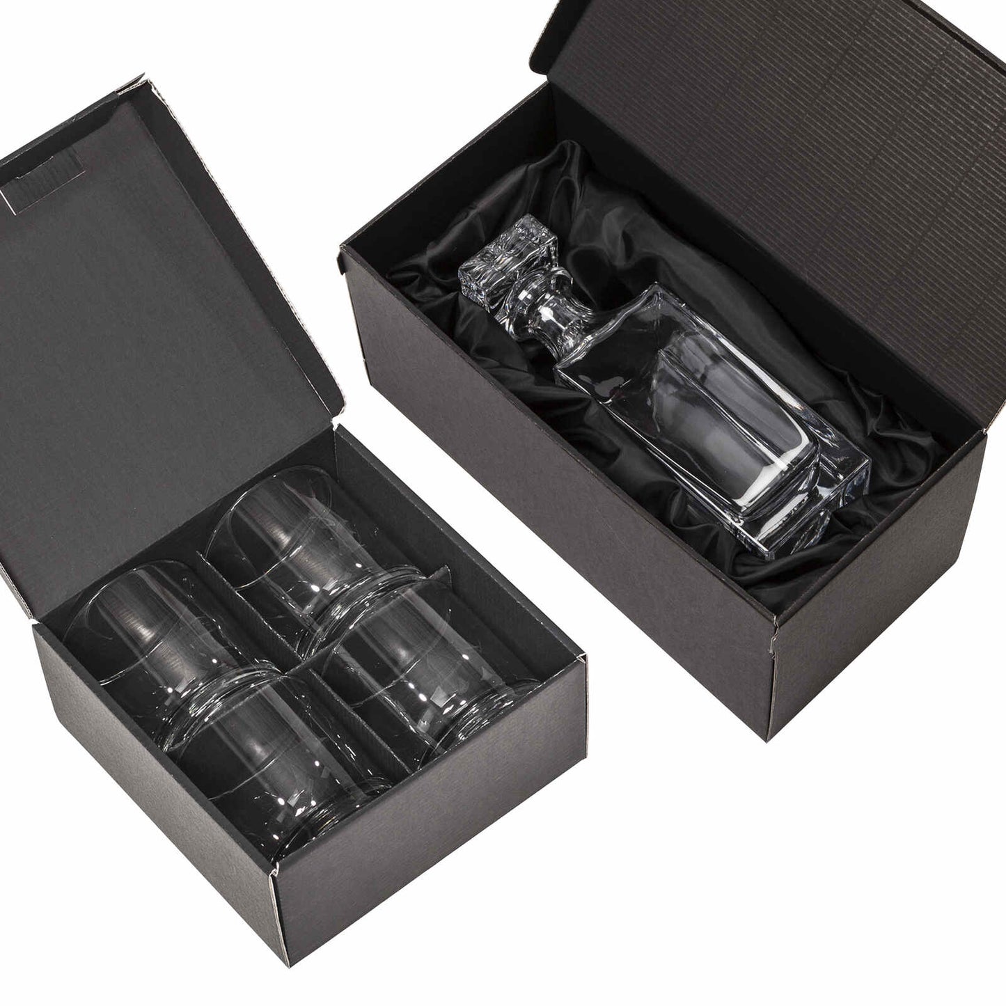 Juego de decantadores de cristal Engraver's Choice ~ The Singular