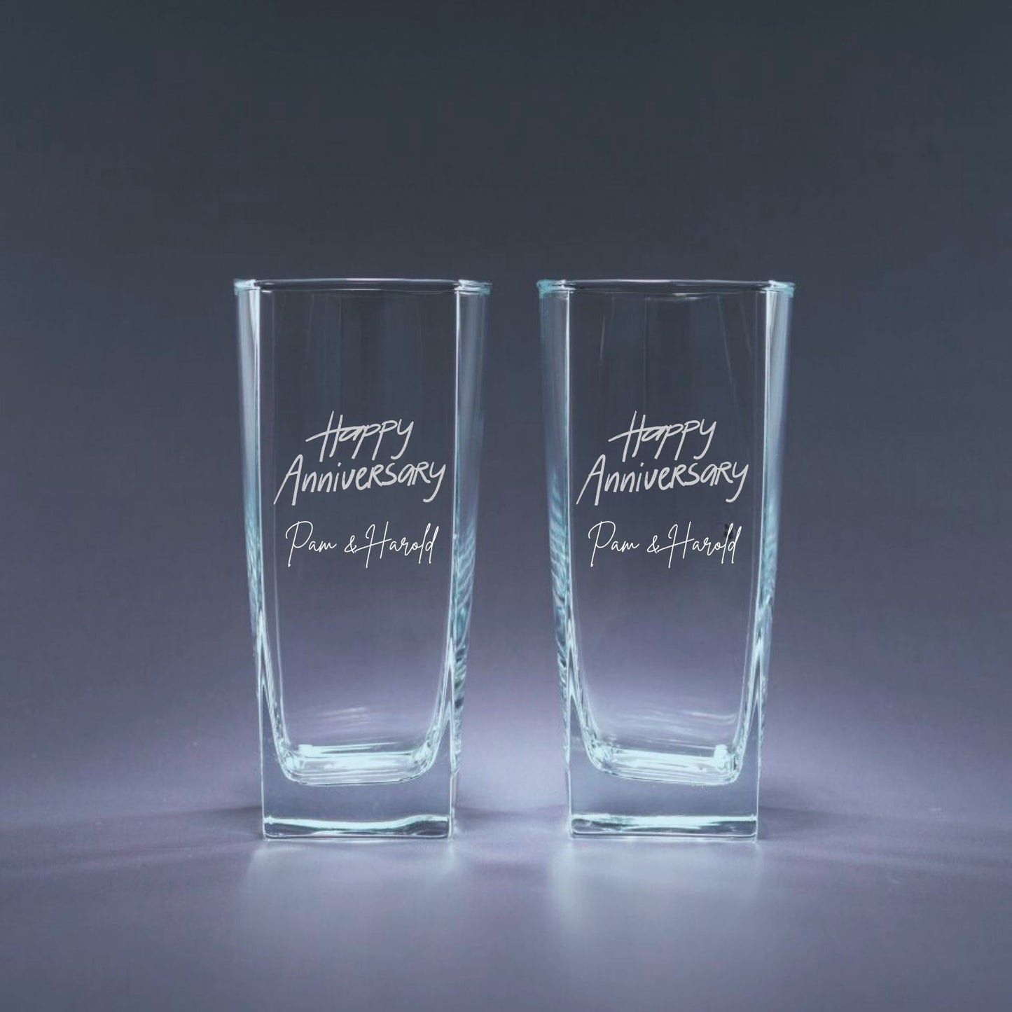 engraved hiball set of 2 glasses