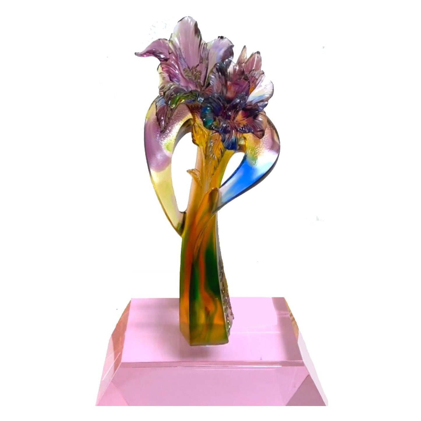 Personalized Crystal Liuli Bouquet Sculpture ~ Iolanda