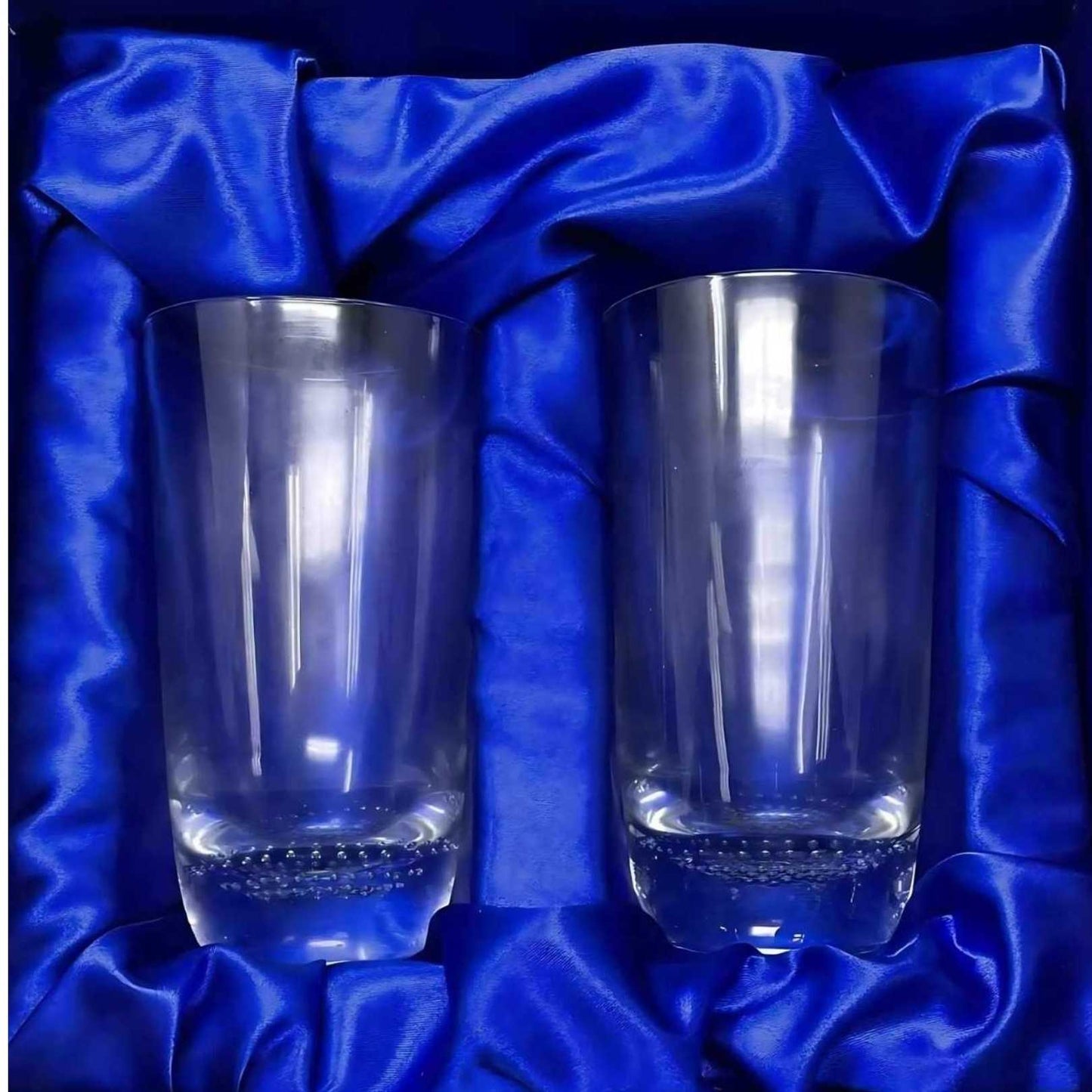 Vasos de cristal Rocks y Hiball con base de burbuja distintiva