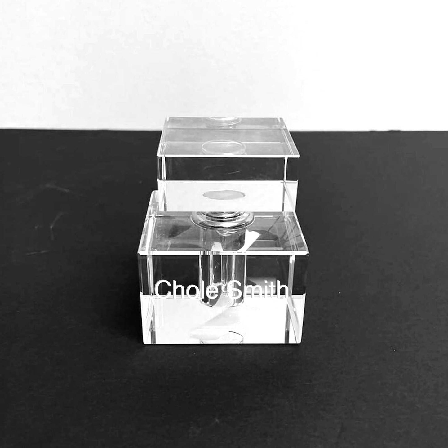 Frasco de perfume de cristal modernista personalizado - Tia