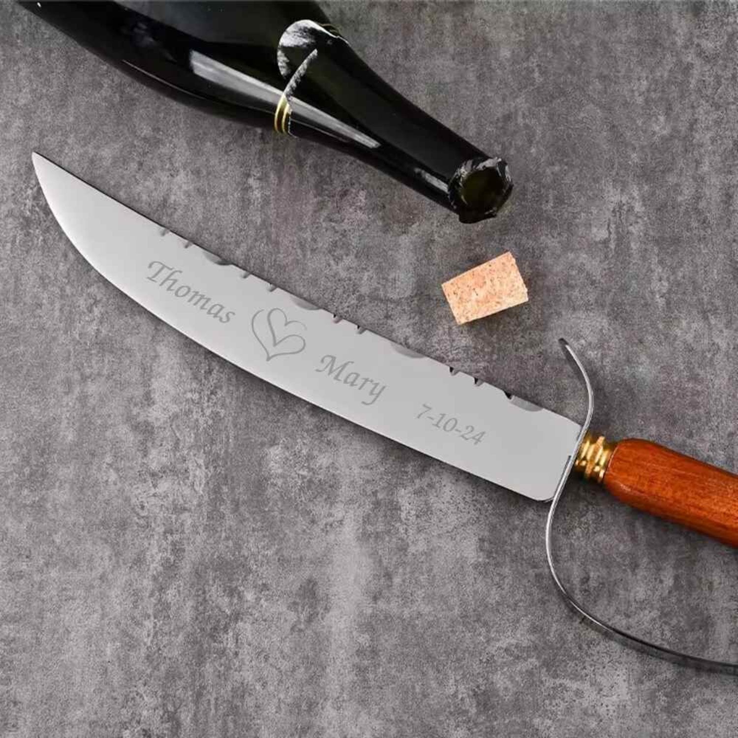 FIX Picture URL Custom Engraved Champagne Saber Nola - Personalized Engraved Gifts