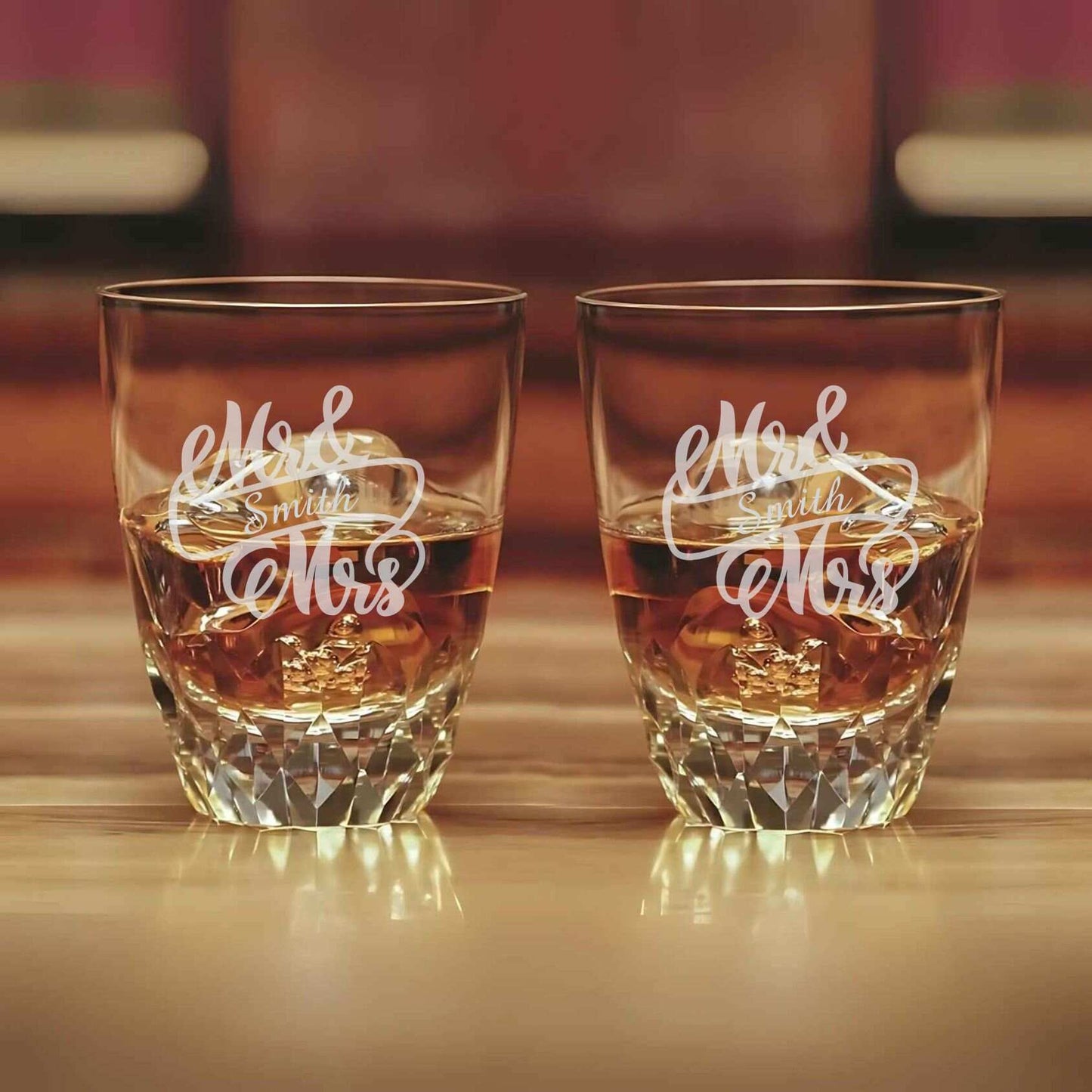 Vasos de whisky DOF cónicos de cristal (juego de 2) ~ Primo