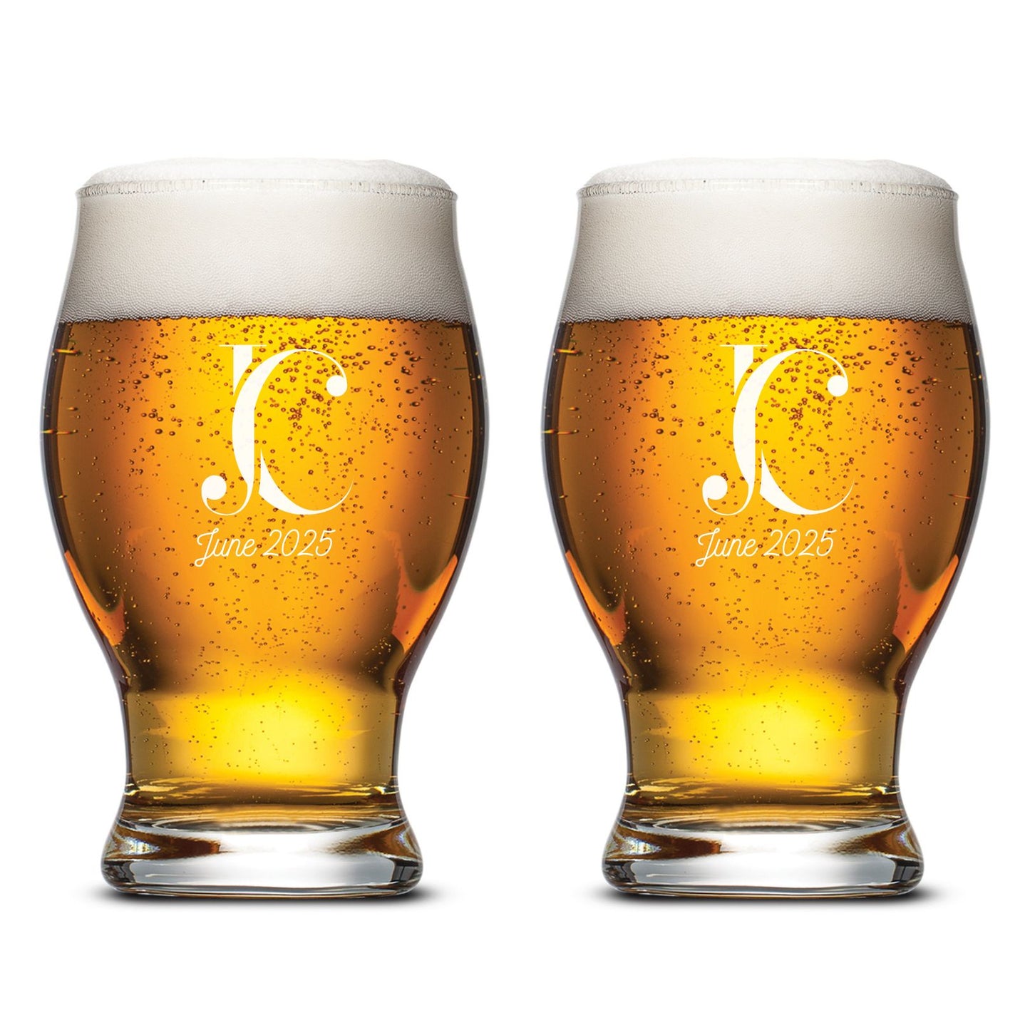 Vaso Pilsner Modern Times de 16 oz con grabado profundo