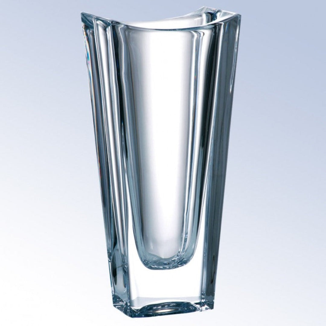 Tapered 10 inch Heavy Crystal Vase ~ Faye - Personalized Engraved Gifts