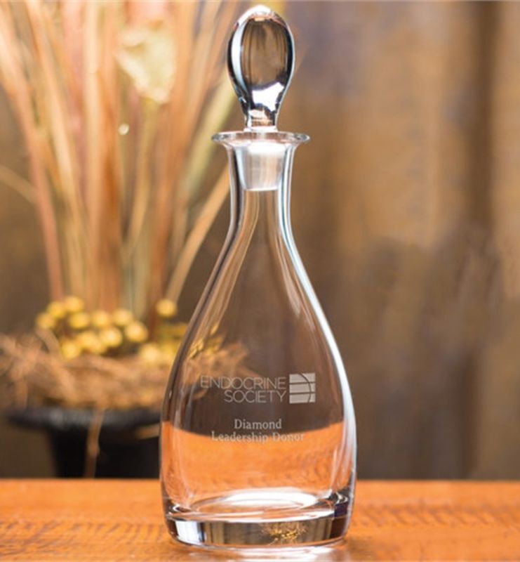 28oz Camille Crystal Wine Decanter with Stopper ~ Camille - Personalized Engraved Gifts