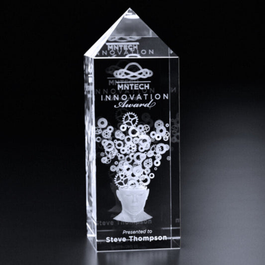 3D Crystal Engraved Tower Dax - Personalized Engraved Gifts