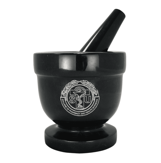Personalized Smooth Black Marble Mortar & Pestle ~ Grayson - Personalized Engraved Gifts