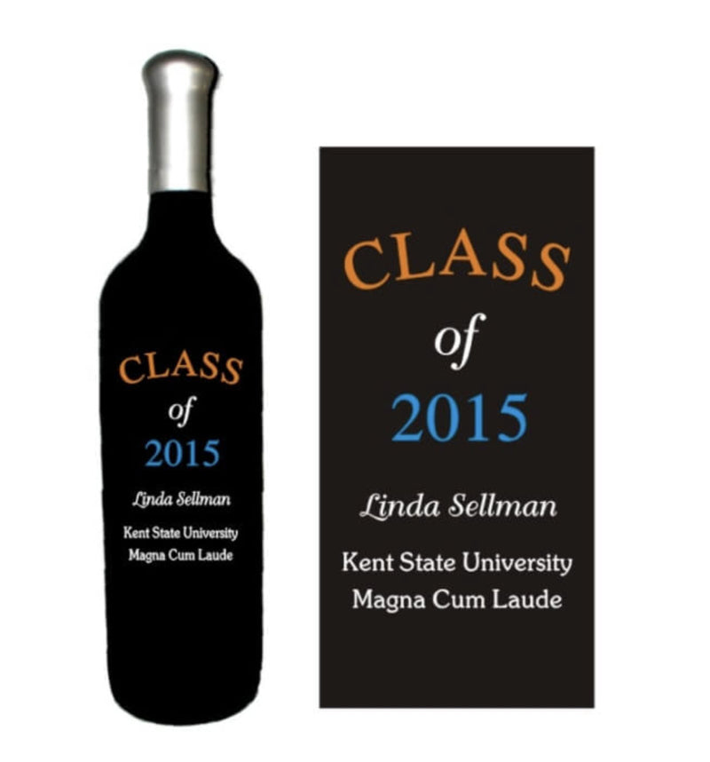 Celebrate the Graduate of the Class of 2017 with a Personalized Wine Bottle - Personalized Engraved Gifts