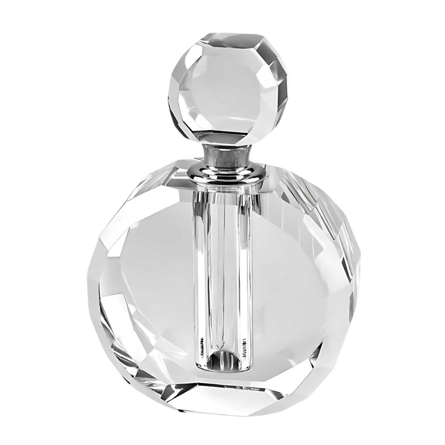 optic crystal perfume bottle with facets 