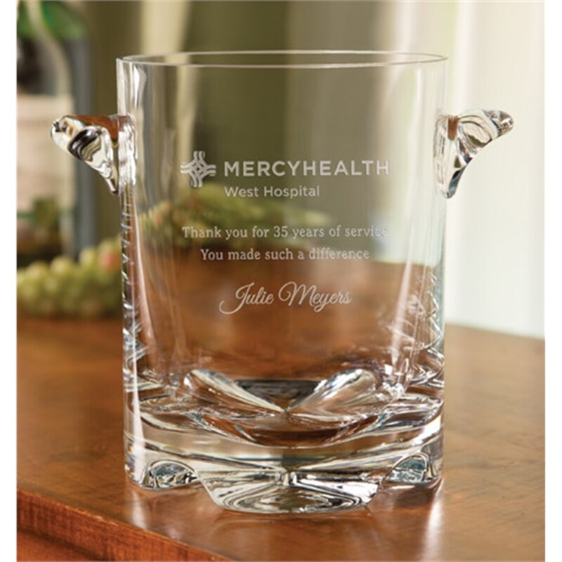 Engraved Crystal Bucket ~ York - Personalized Engraved Gifts