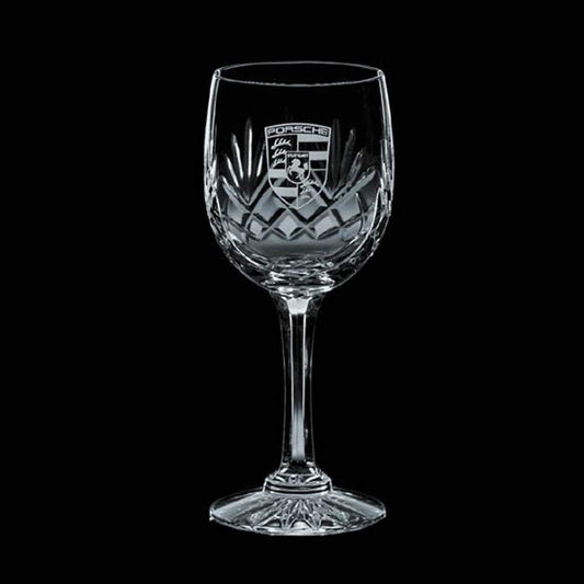 Medallion Design Lead Crystal Wine Glasses Personalized (Set of 2) - Personalized Engraved Gifts