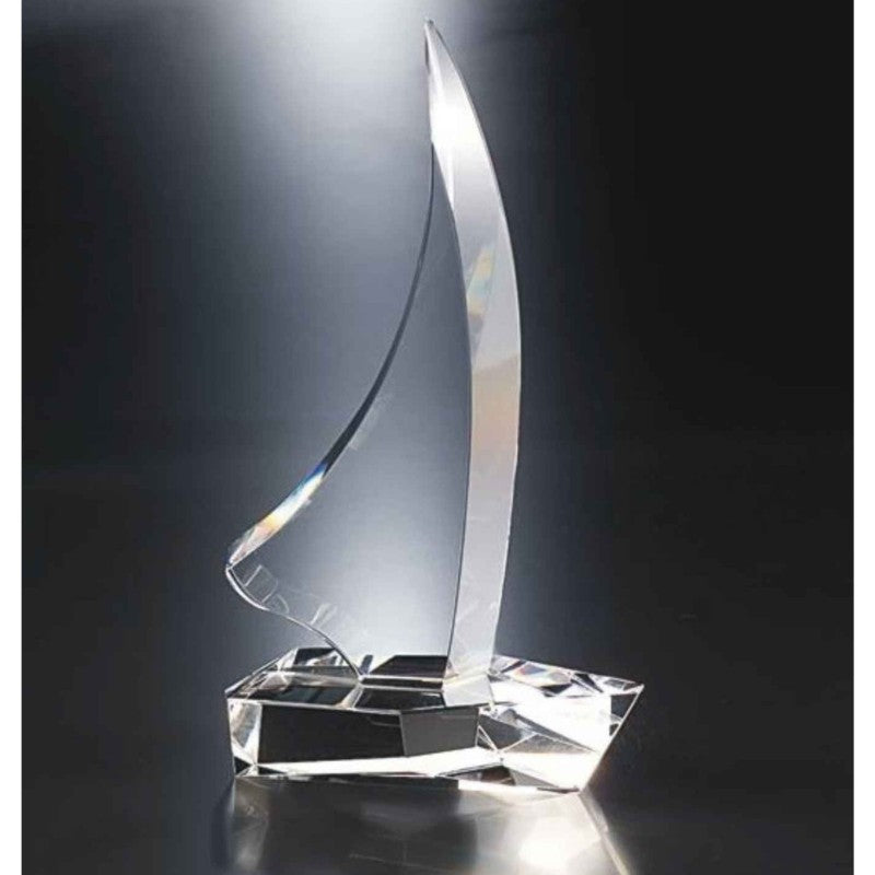 Crystal Clear Sailboat Award-Capri - Personalized Engraved Gifts