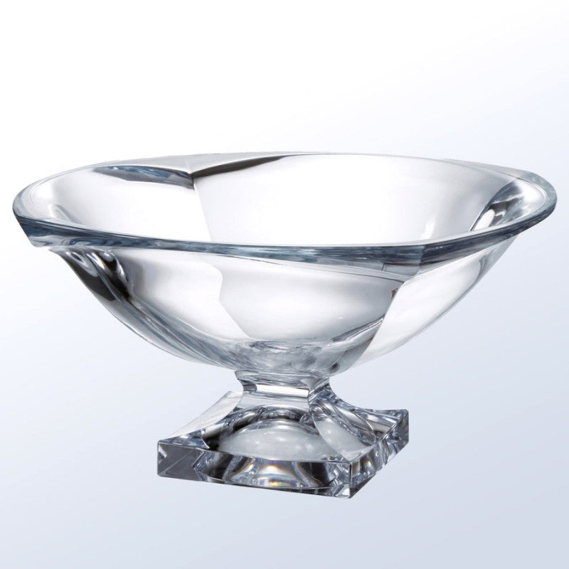 Crystal Pedestal Bowl Custom Engraved ~ Legacy - Personalized Engraved Gifts