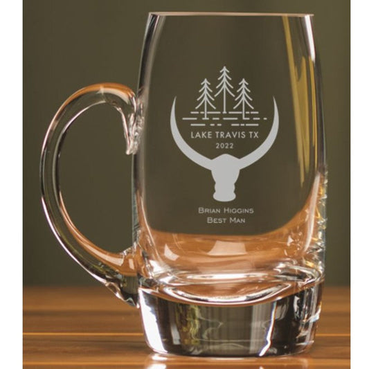 Custom Engraved Beer Barrel Mug - Personalized Engraved Gifts