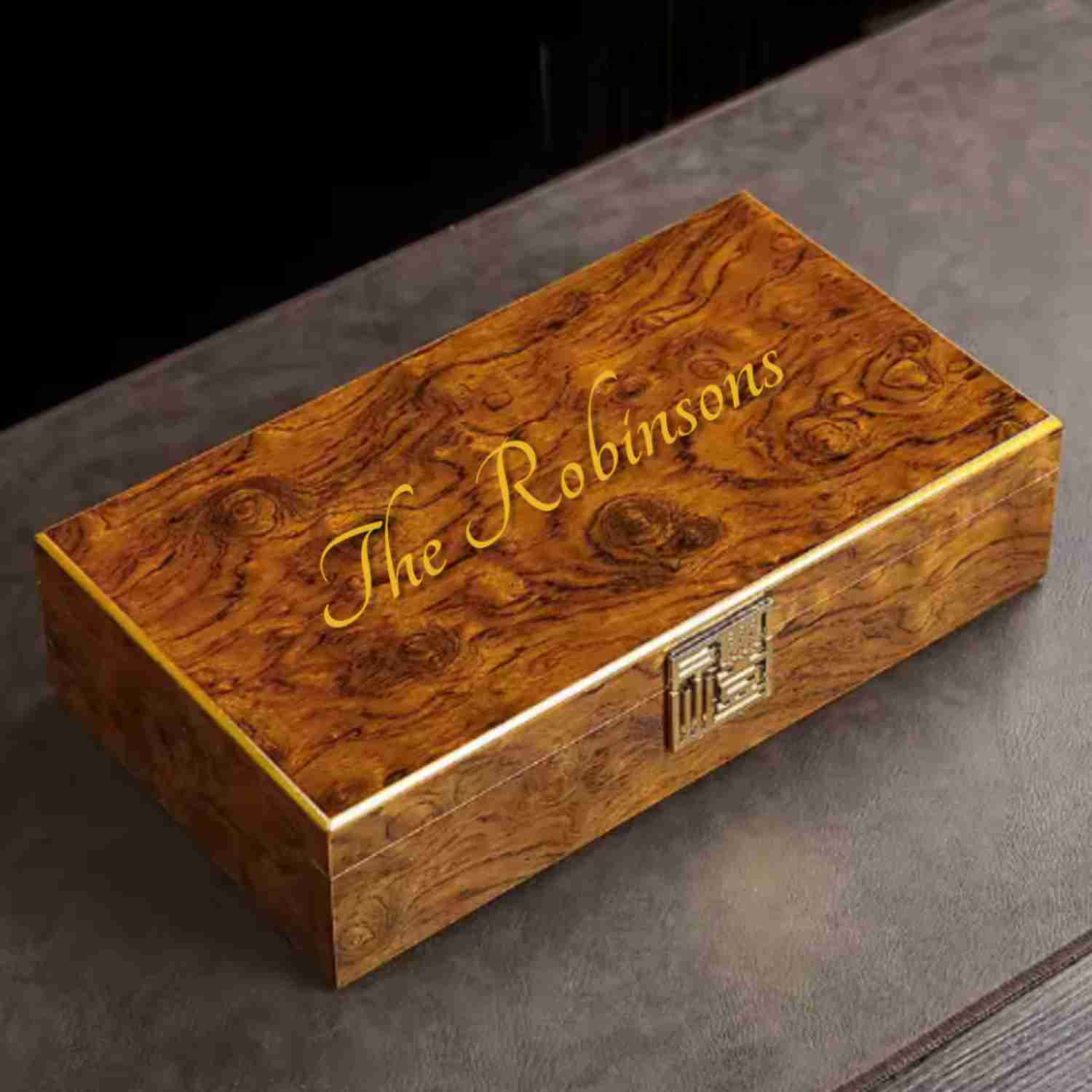 Personalized Wooden Teabox 
