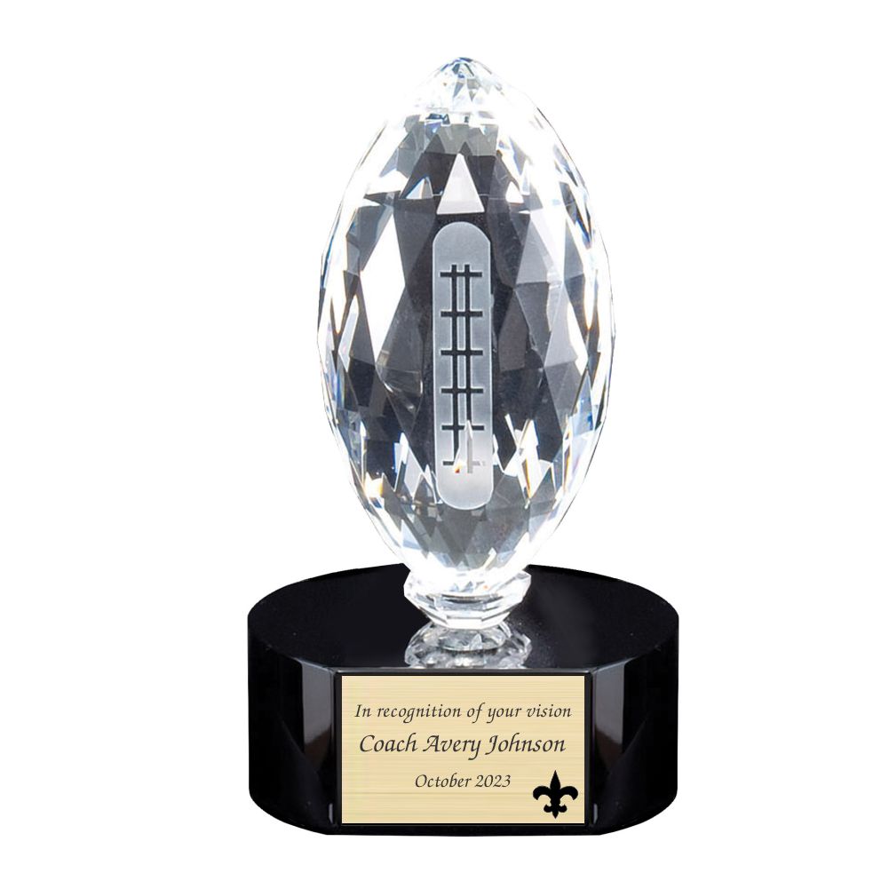 fix picture url and product url Custom Engraved Crystal Football Award - Personalized Engraved Gifts