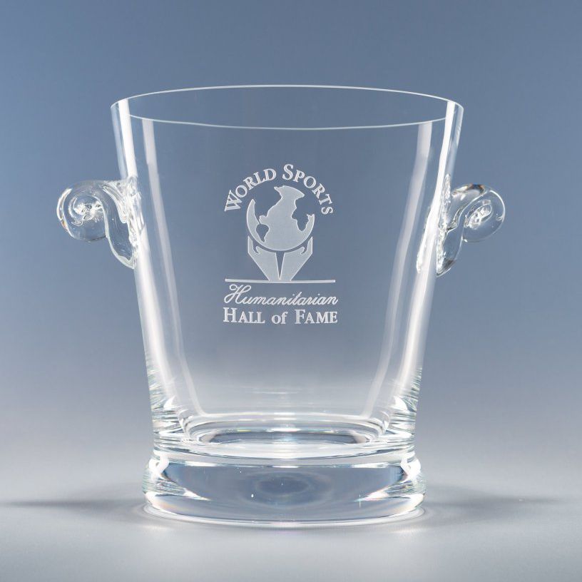 Personalized Engraved Glass Celebration Ice Bucket - Personalized Engraved Gifts