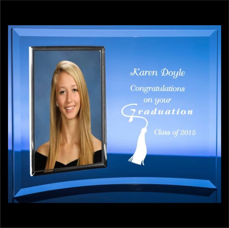 Engraved Graduation Curved Photo Frames - Personalized Engraved Gifts