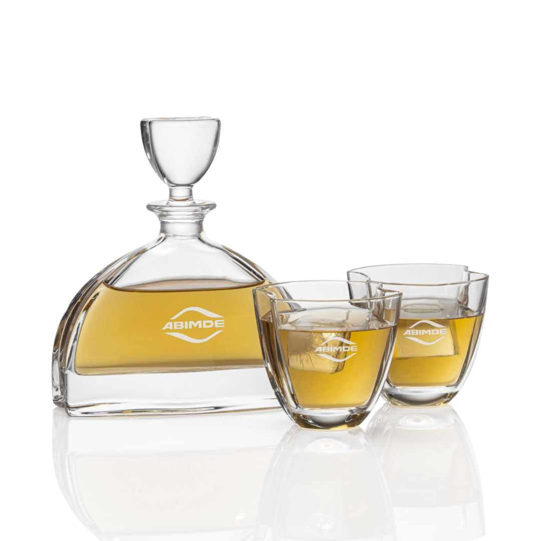 Personalized Engraved Decanter Set ~ Scottish Estate - Personalized Engraved Gifts